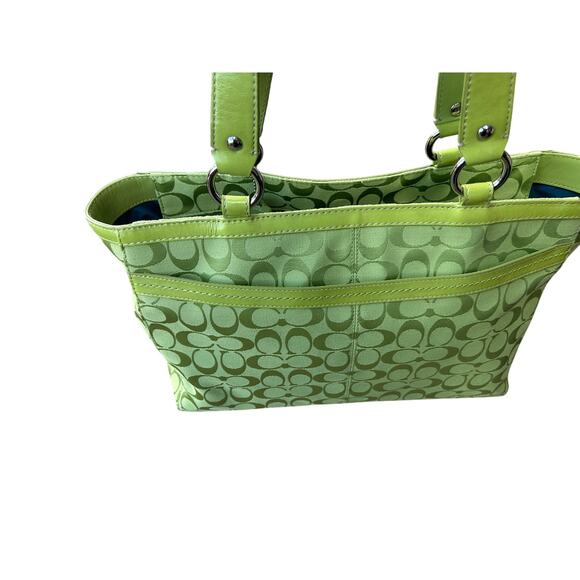 Authentic COACH Lime Green Oversized Bag - Picture 4 of 8